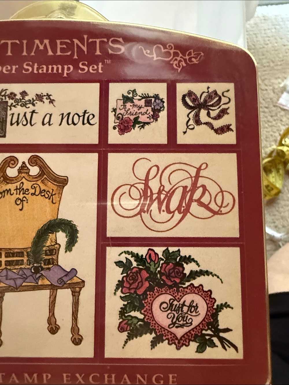 Sentiments Rubber Stamp Set - Picture 5 of 9